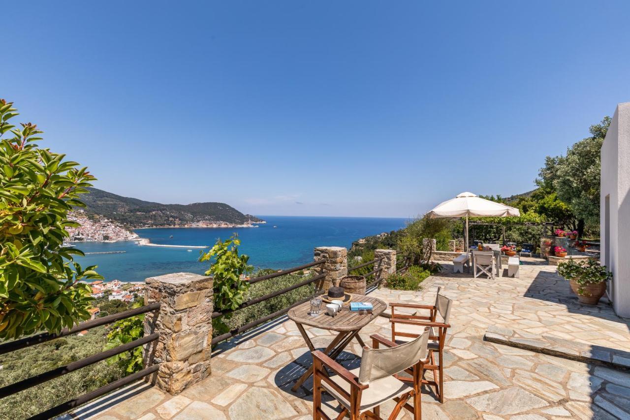 Villa Nina Skopelos- Private Pool - Magnificent Views Extérieur photo